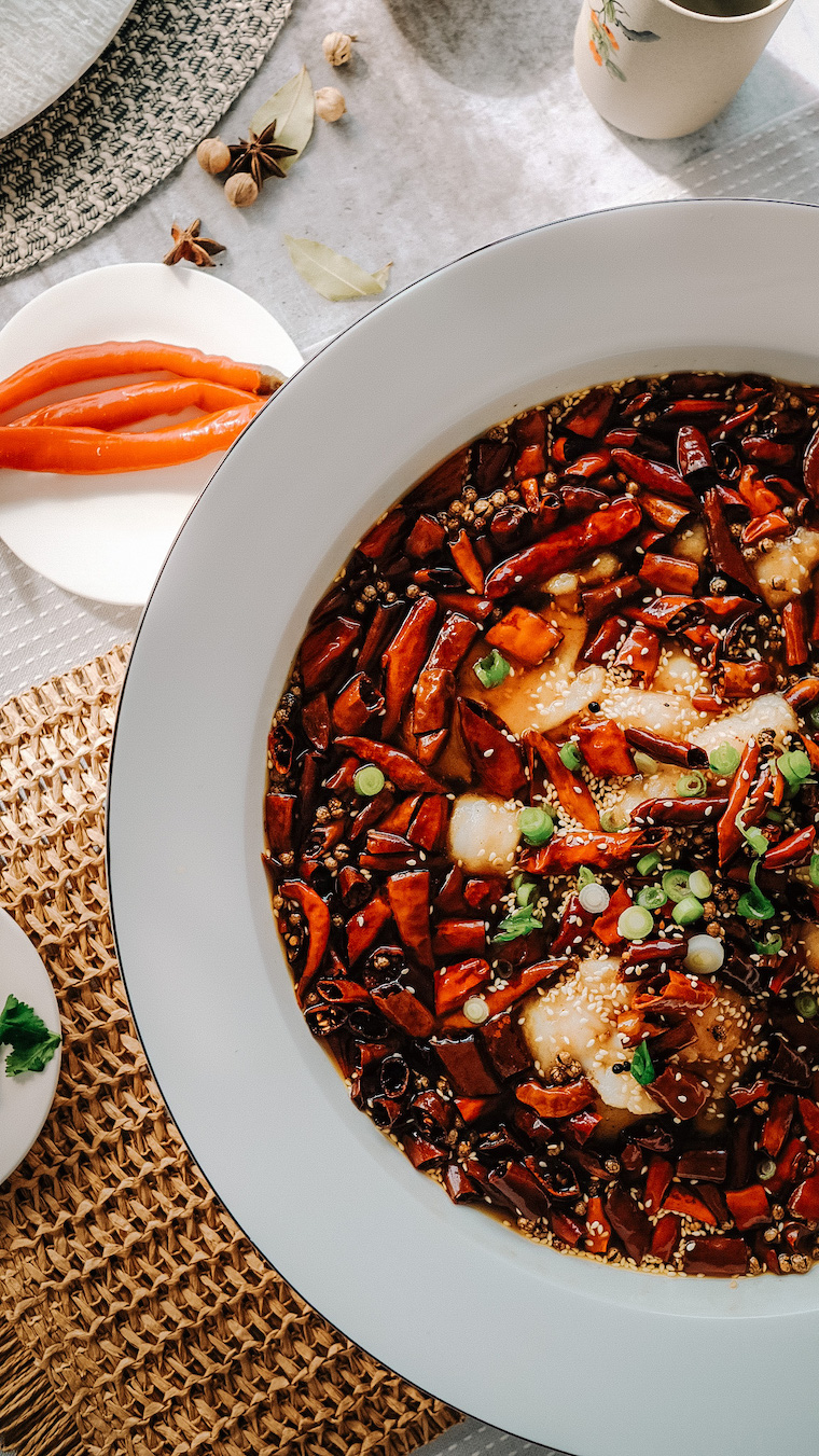 Boiled Fish in chili oil